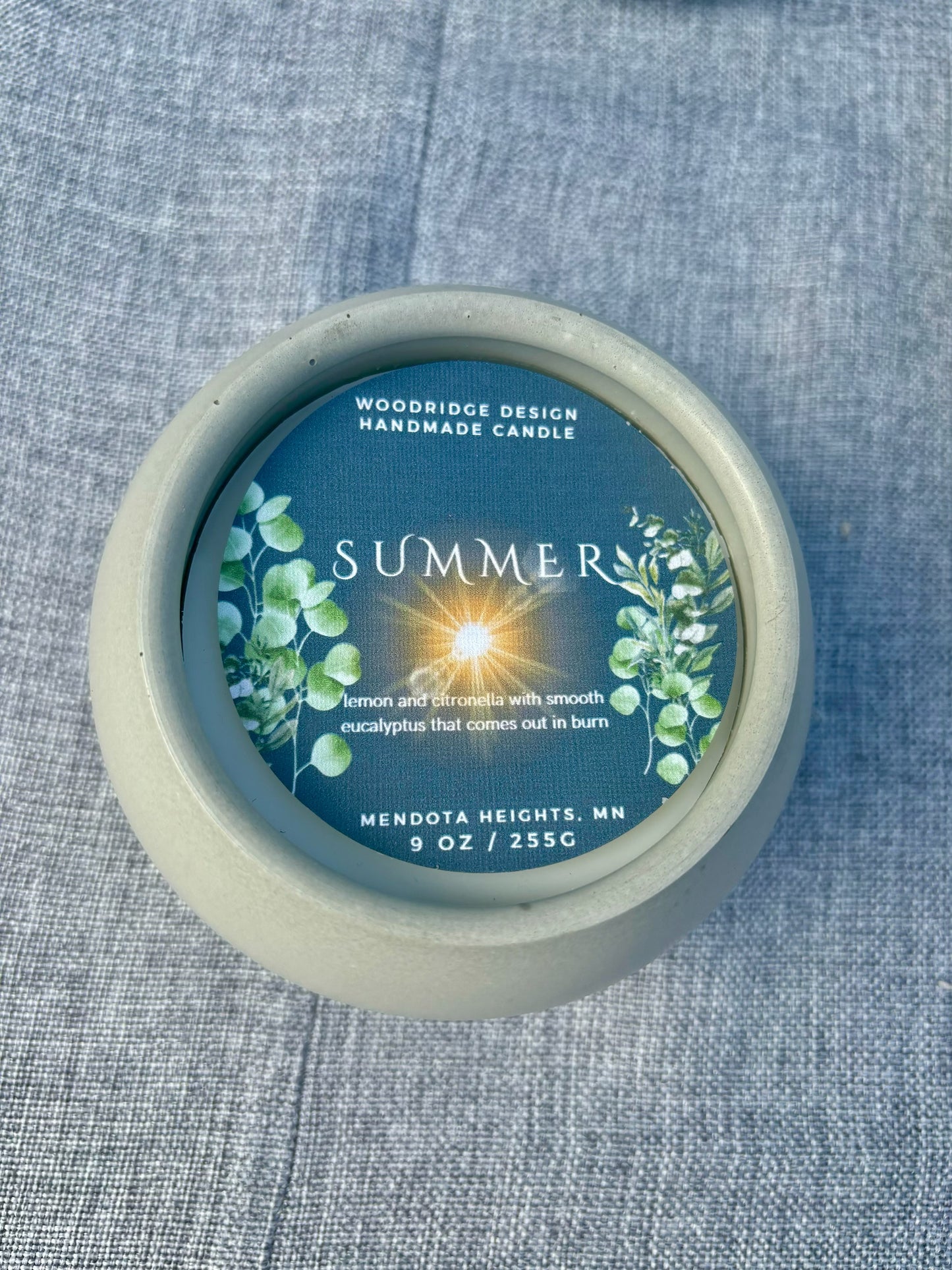 Cement 9oz Candle