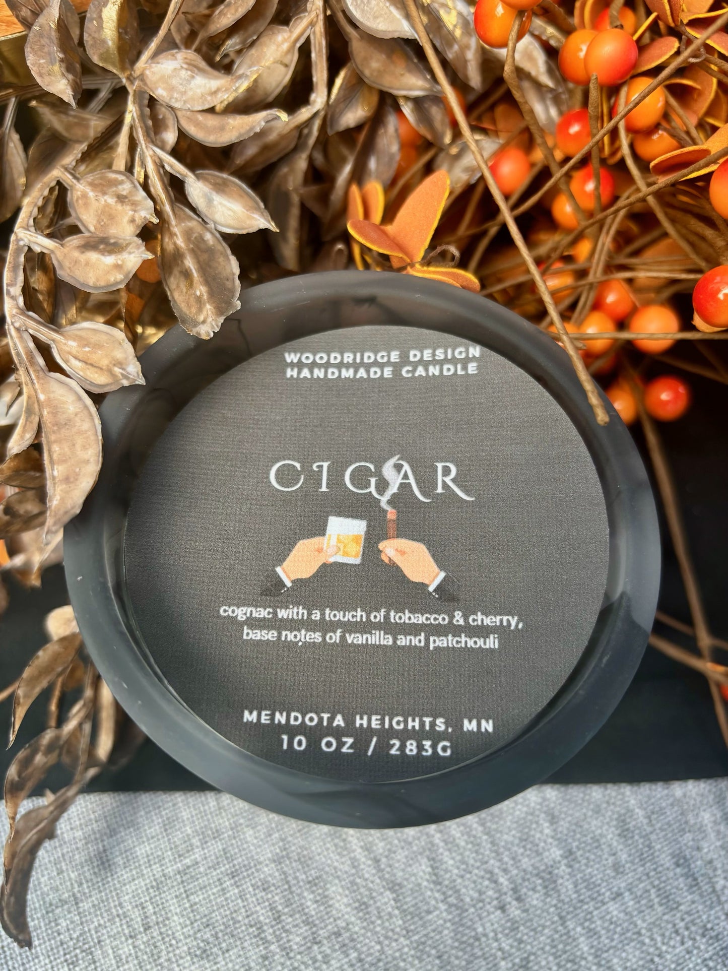 Smoke Glass Candle