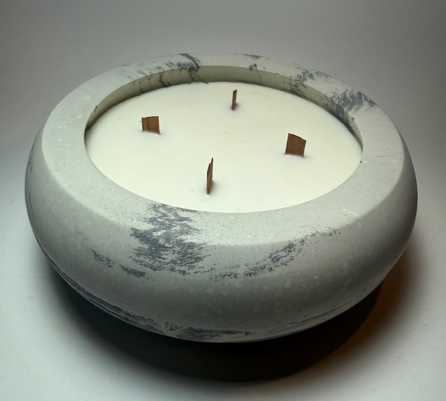XL Cement Wood Wick Candle