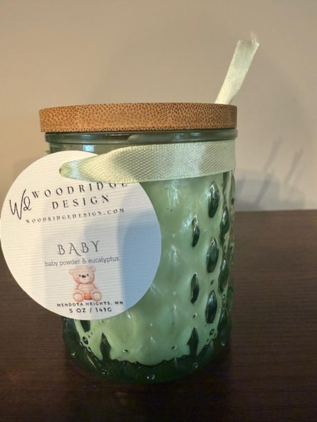 Small Baby Glass Candle