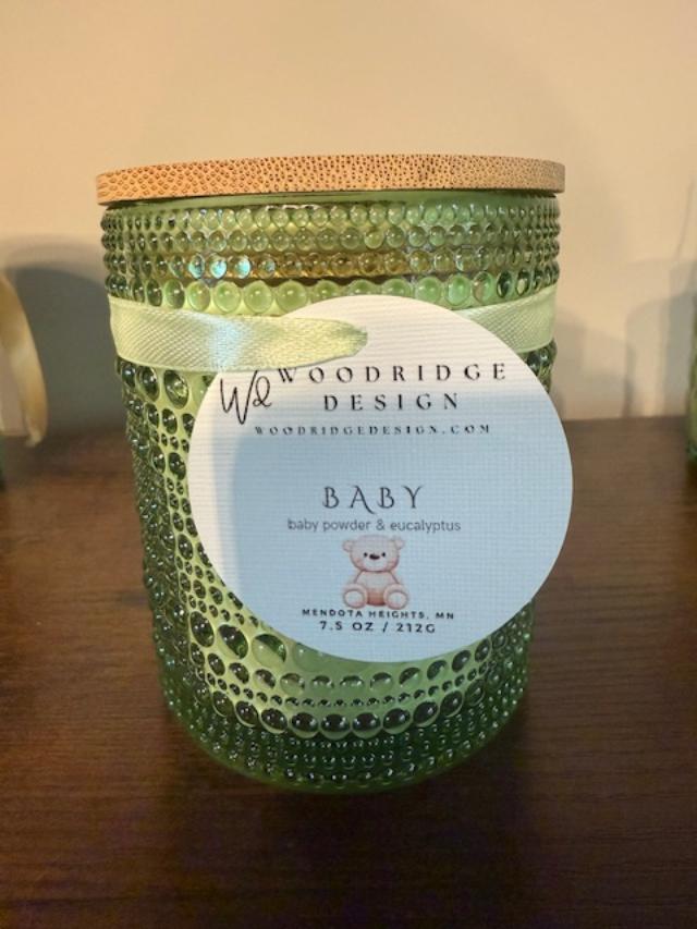 Med Baby Bubble Glass Candle