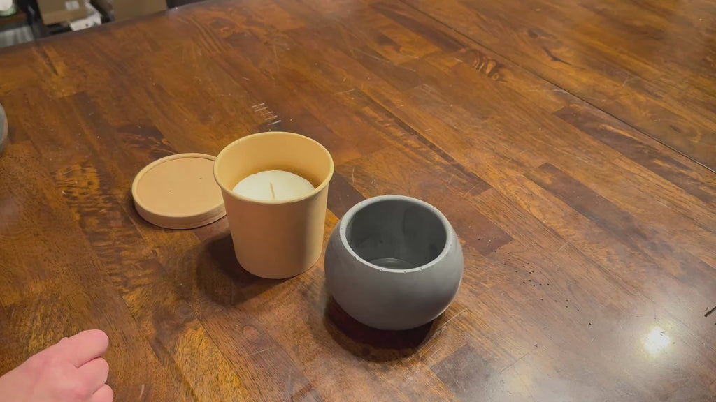 Candle Refill for Cement or Smoke Glass