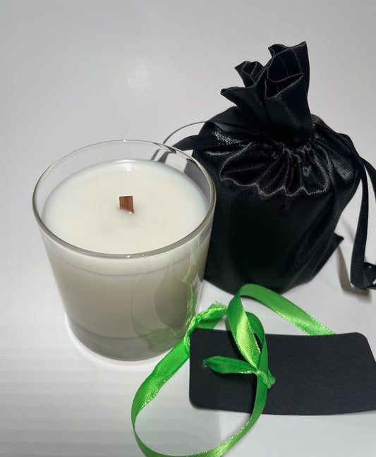 Coconut woodwick glass candle