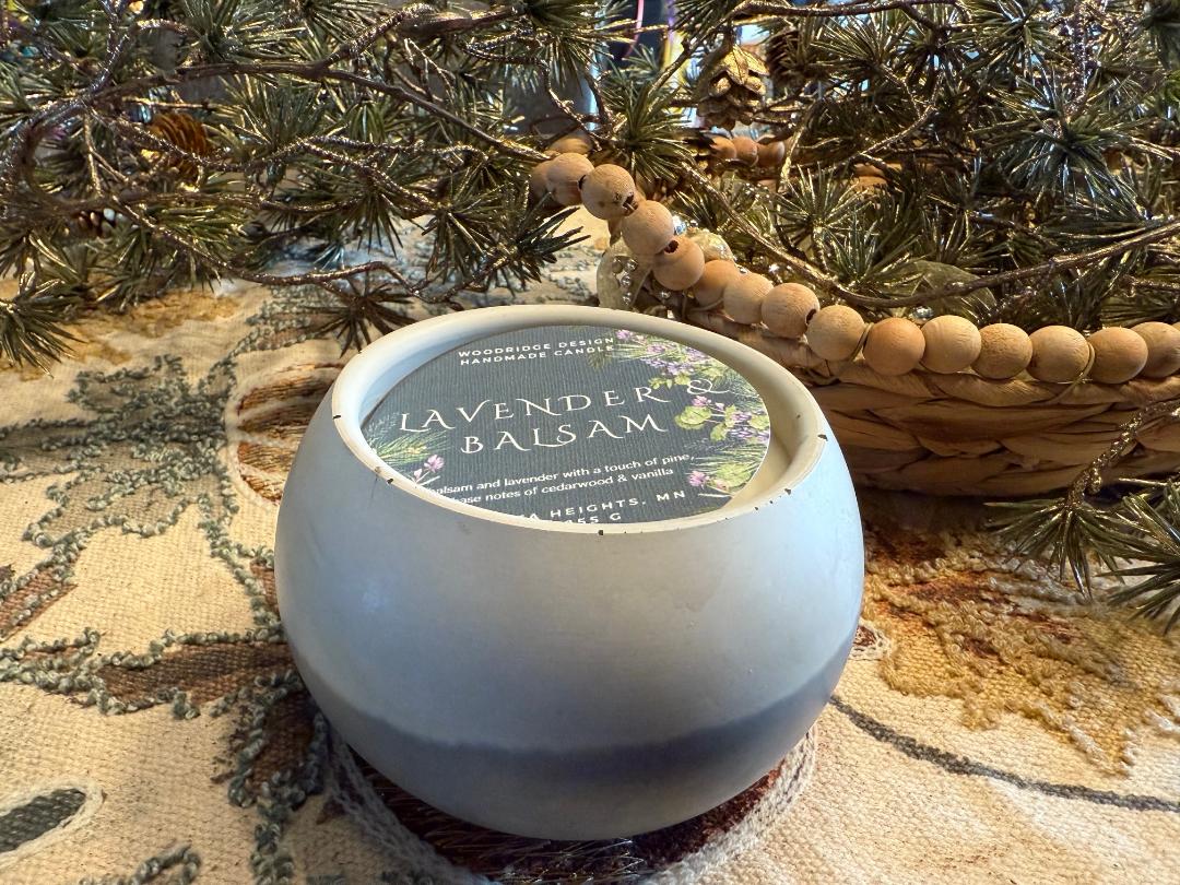 Lavender Balsam Cement 9oz Candle