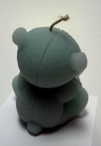 Baby Teddy Bear Beeswax Pillar