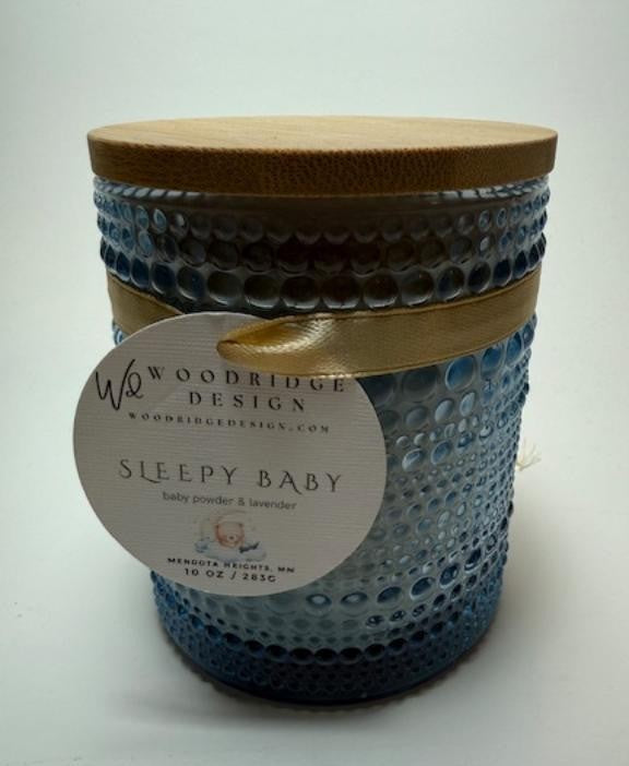 Large Baby Bubble Glass Candle