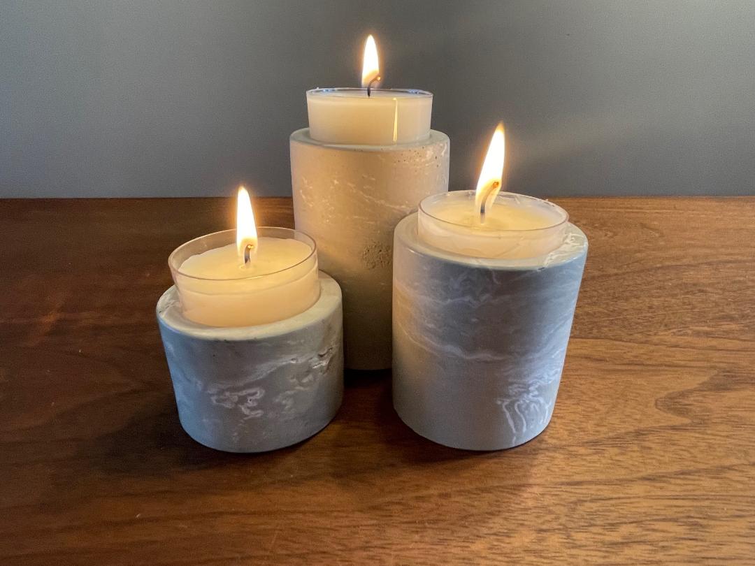 Cement Tea Light Holders