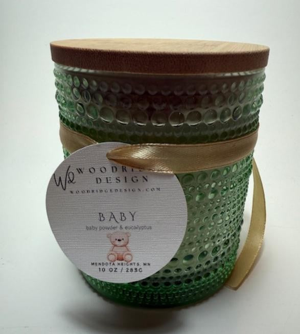 Large Baby Bubble Glass Candle