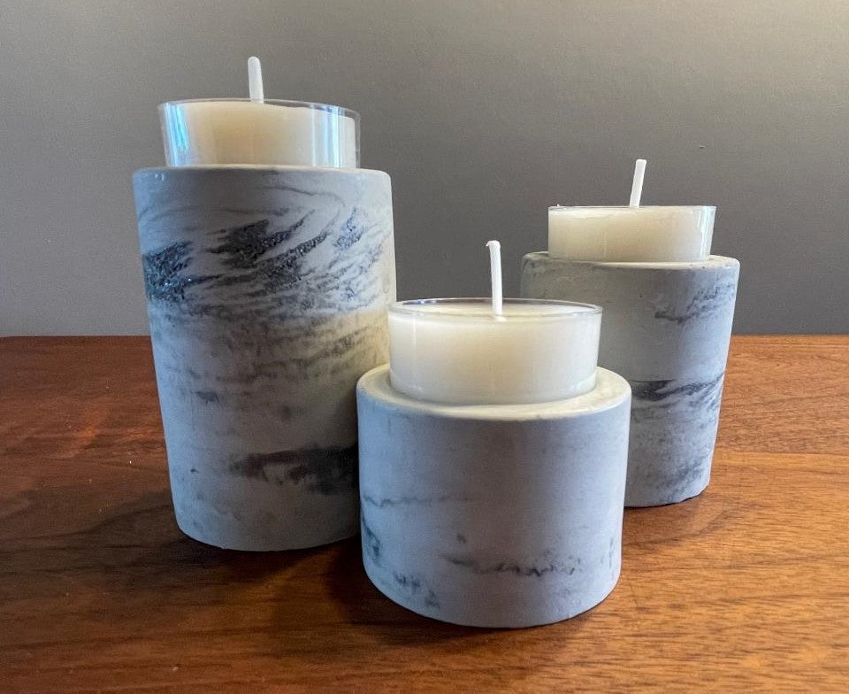 Cement Tea Light Holders
