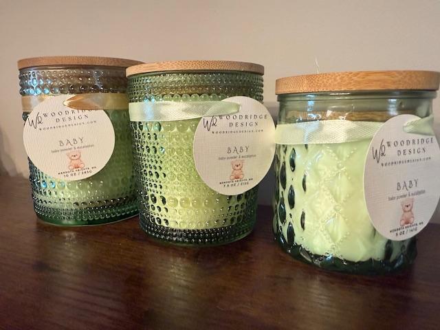 Small Baby Glass Candle